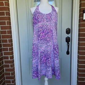 Columbia PFG Armadale Halter Dress Purple Speckles